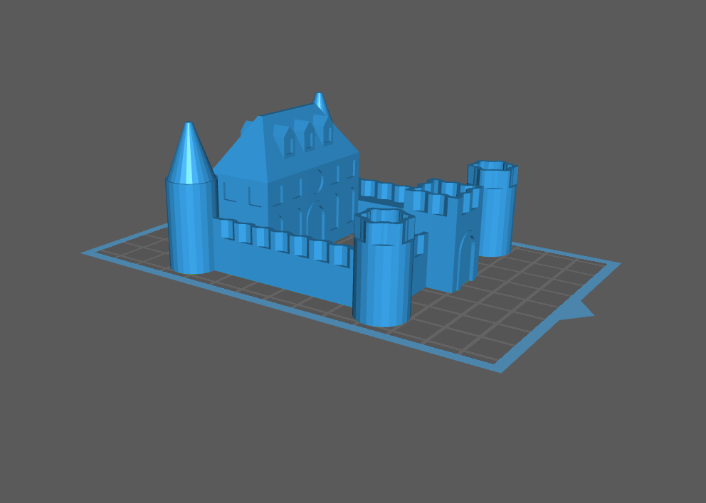 城堡3D打印模型
