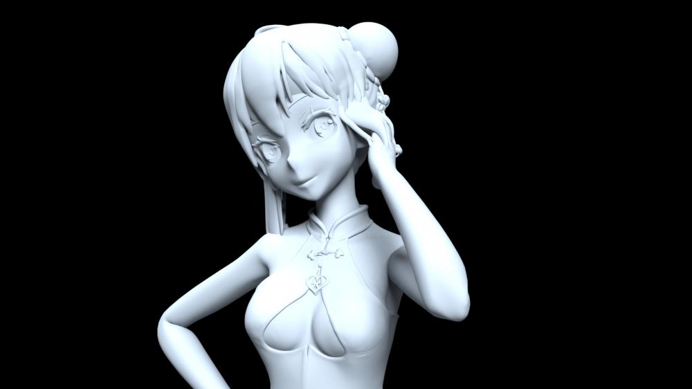 初音未来miku3D打印模型