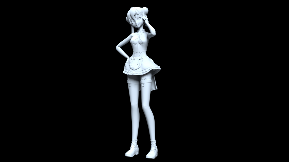 初音未来miku3D打印模型