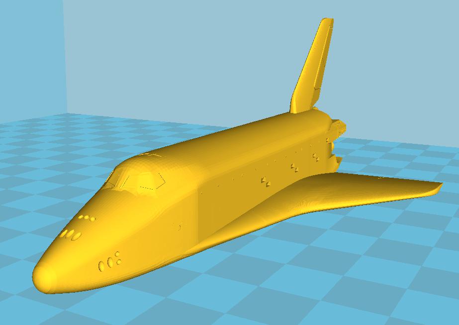 暴风雪号航天飞机3D打印模型