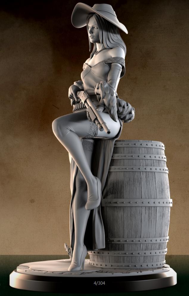 蛇蝎美人 威士忌夫人（920M压缩前/27个零件)3D打印模型