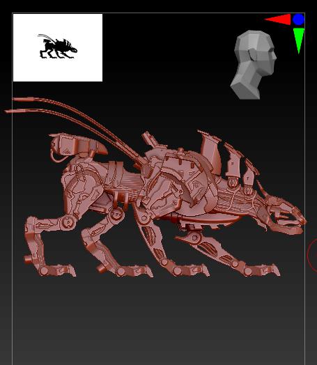 机器豹3D打印模型