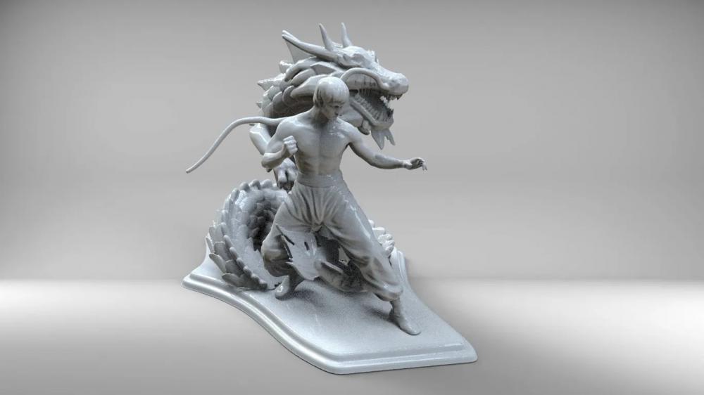 李小龙3D打印模型