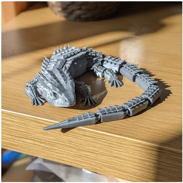 红眼鳄鱼石龙子（可动）3D打印模型