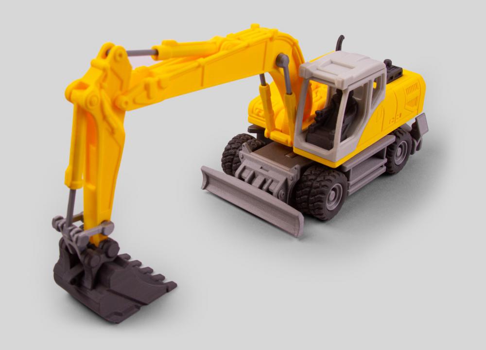 重型挖掘机3D打印模型