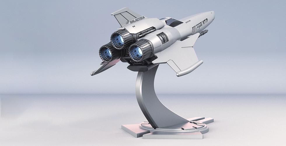 太空堡垒 Viper Mk23D打印模型