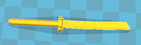 大刀 武器3D打印模型