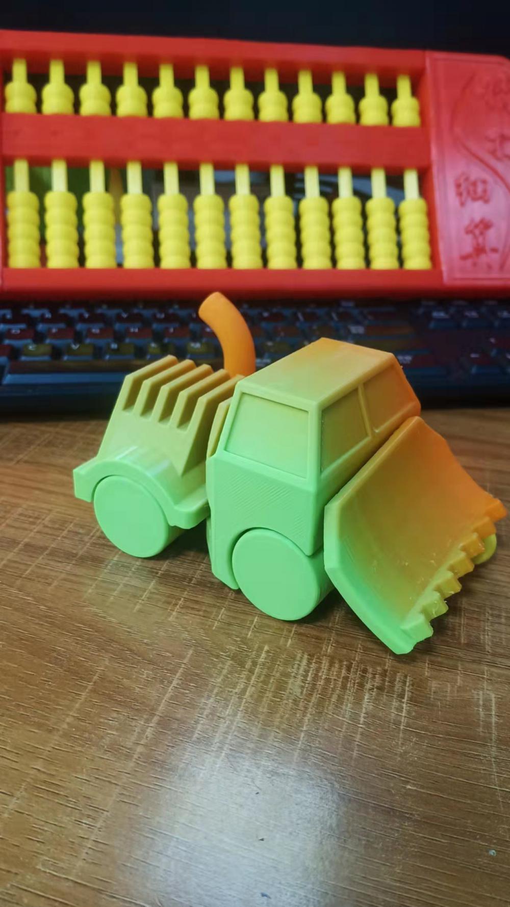 可动推土车3D打印模型