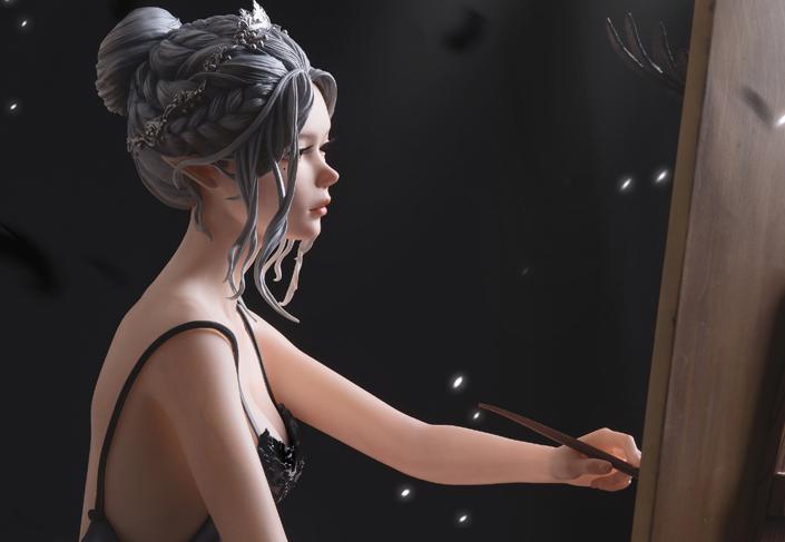鬼刀 海琴烟公主3D打印模型