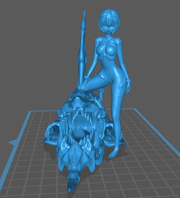 绫波丽+初号机3D打印模型