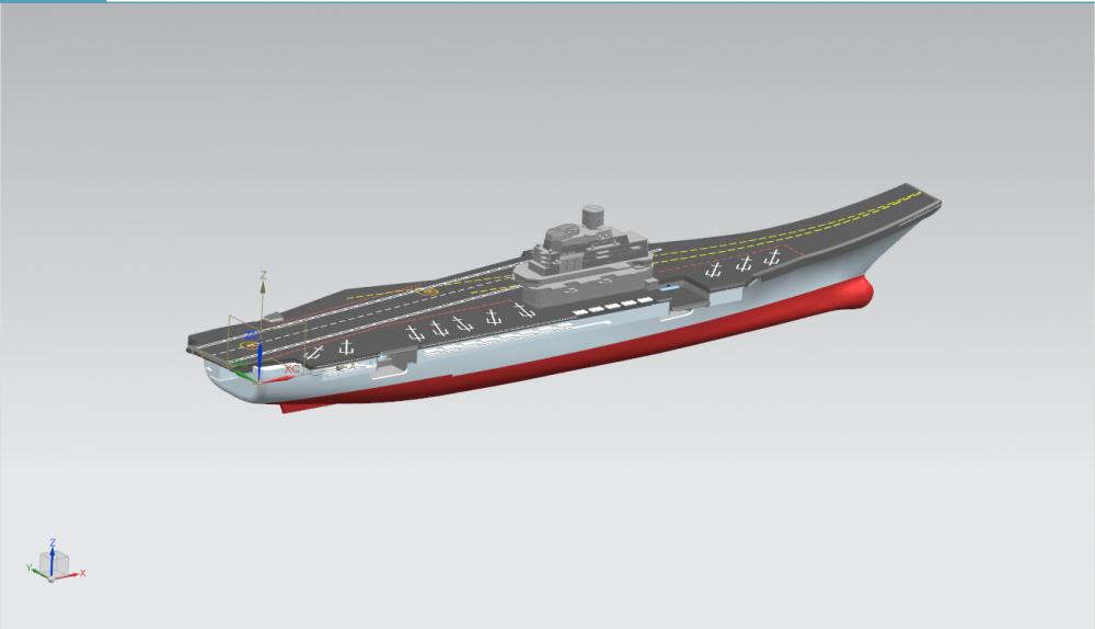 维克拉玛蒂亚号航空母舰3D打印模型