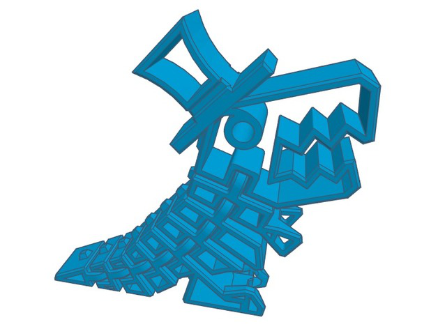 会动的恐龙-镂空3D打印模型