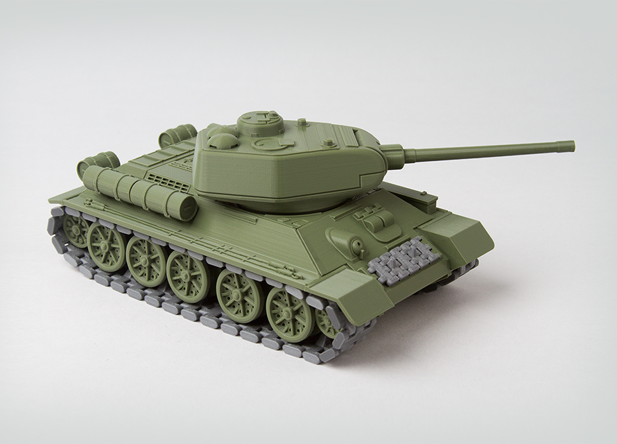 T34-85坦克3D打印模型