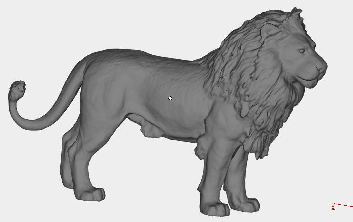 狮子，高精度3D打印模型