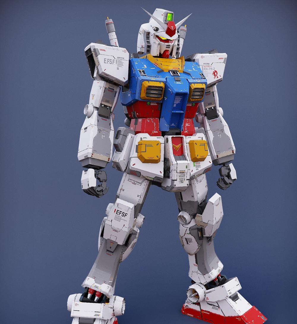 A758-高达RX-78精密拼装版3D打印模型