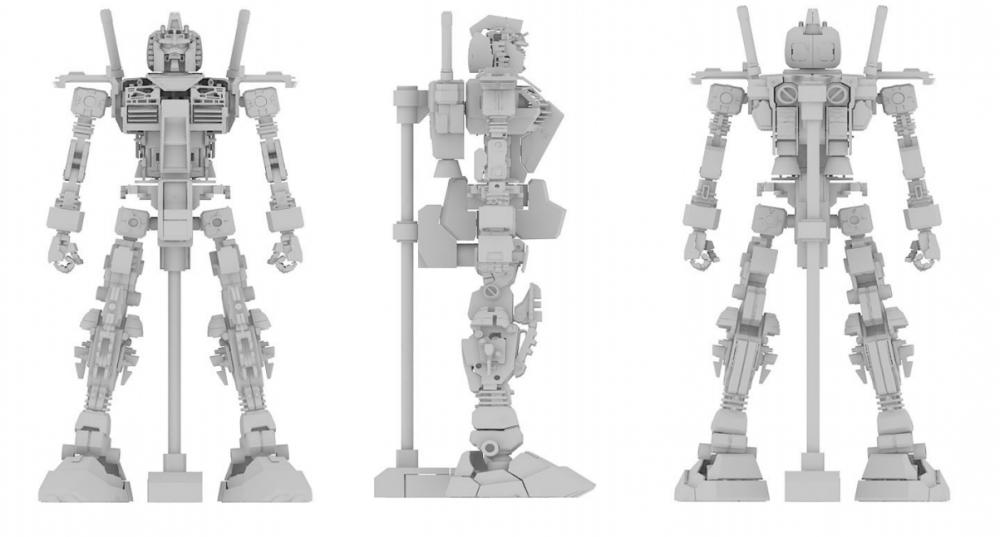 A758-高达RX-78精密拼装版3D打印模型