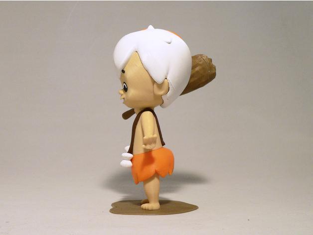 拿木棒的小孩3D打印模型