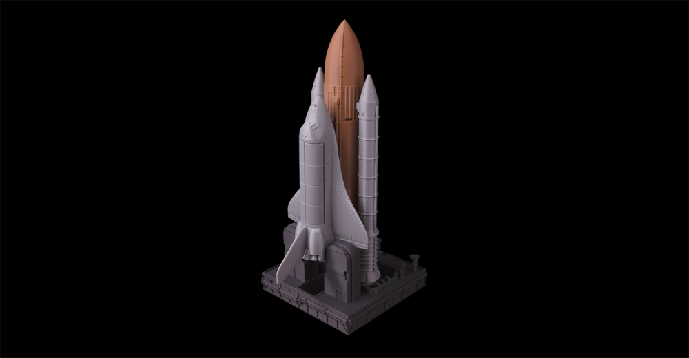 NASA航天飞机 全配件3D打印模型