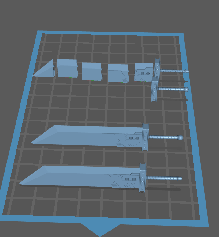最终幻想7大剑3D打印模型