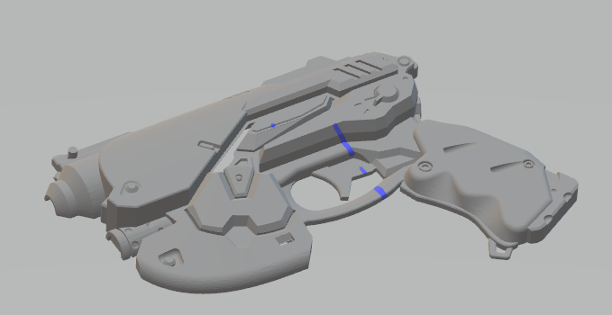 守望先锋 dva 小手枪3D打印模型
