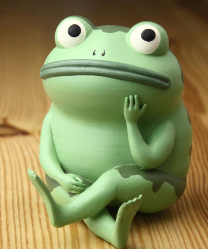 翘腿青蛙3D打印模型