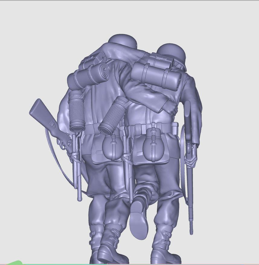 德军救护伤员3D打印模型
