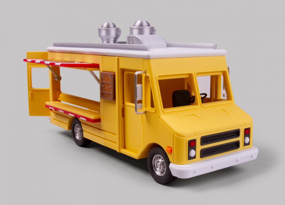 汉堡快餐车3D打印模型