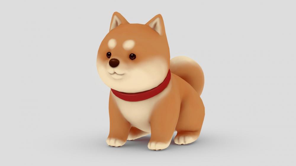 小狗3D打印模型