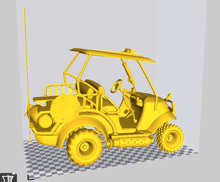 全地形车3D打印模型