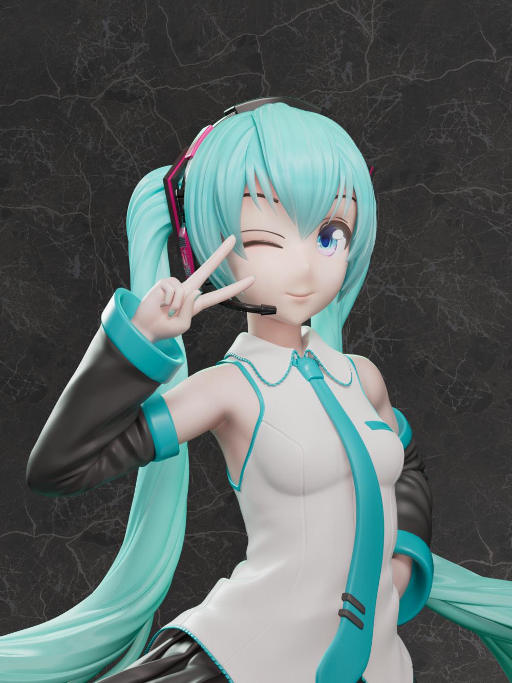 初音未来Miku3D打印模型