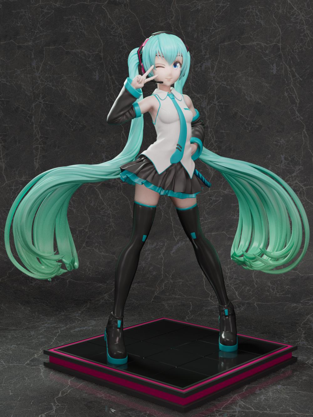 初音未来Miku3D打印模型