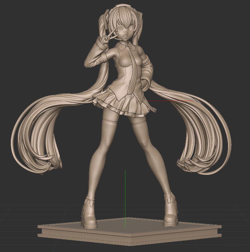 初音未来Miku3D打印模型