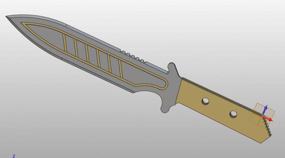 匕首3D打印模型