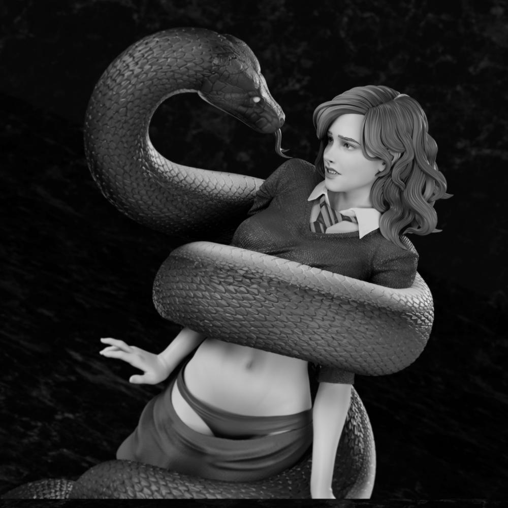 赫敏与蛇3D打印模型