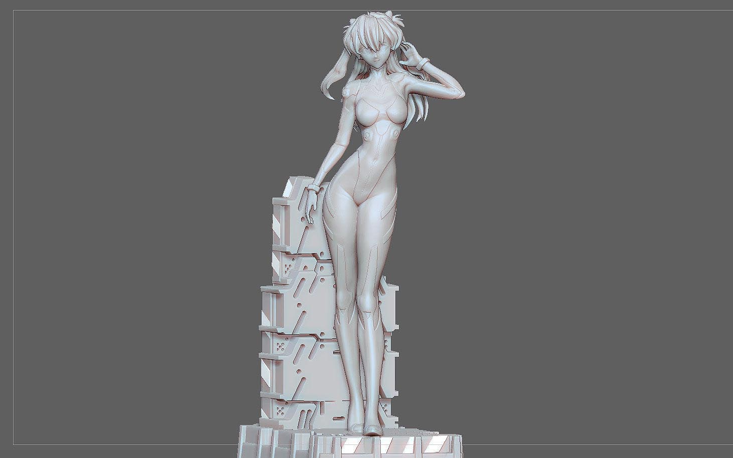 性感明日香3D打印模型