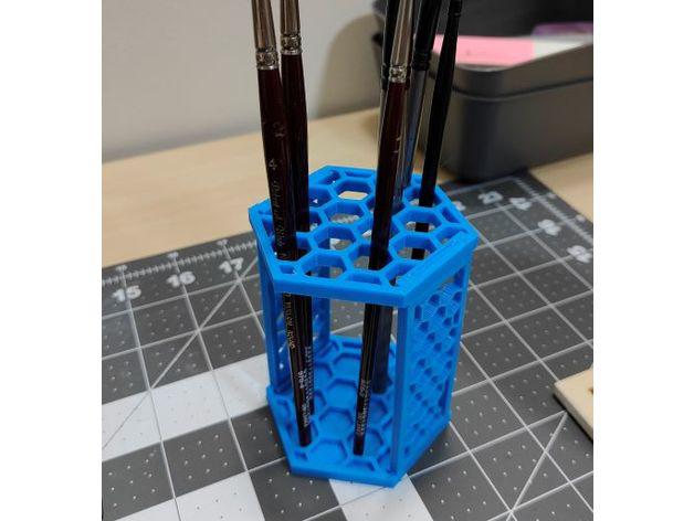 六边形笔架3D打印模型