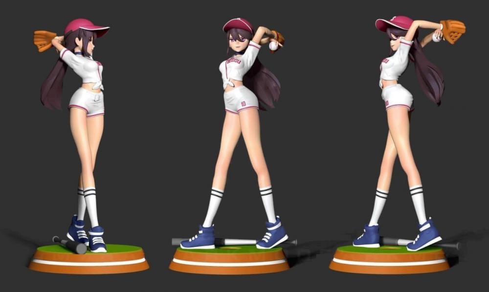 棒球美少女北斗3D打印模型