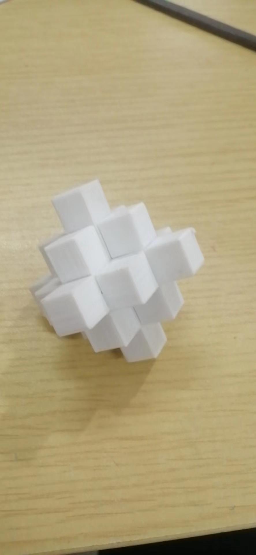 小菠萝鲁班锁3D打印模型