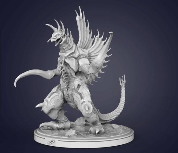 哥斯拉 怪兽盖刚3D打印模型