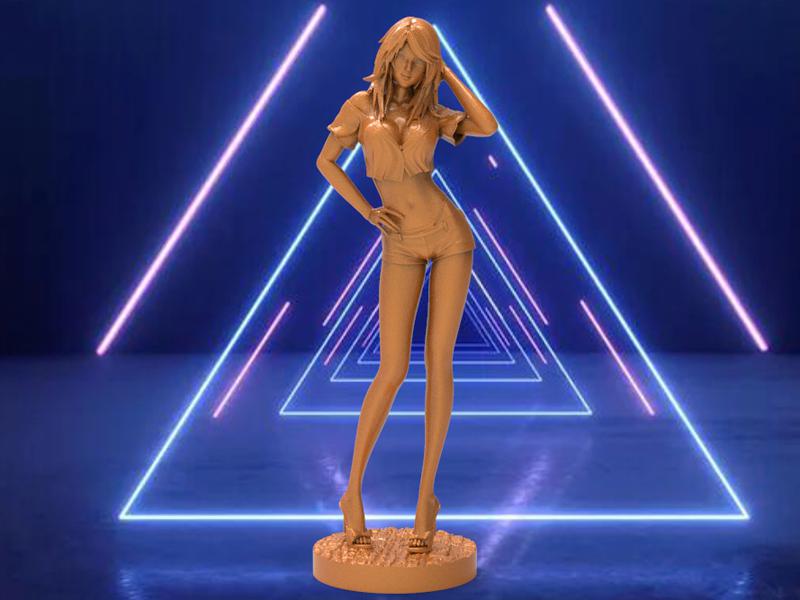 热舞派对女孩3D打印模型
