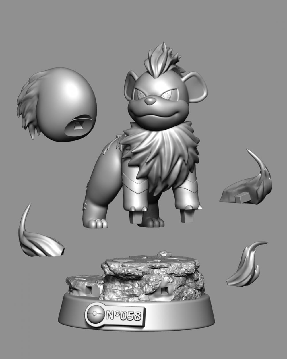 宝可梦 卡蒂狗3D打印模型