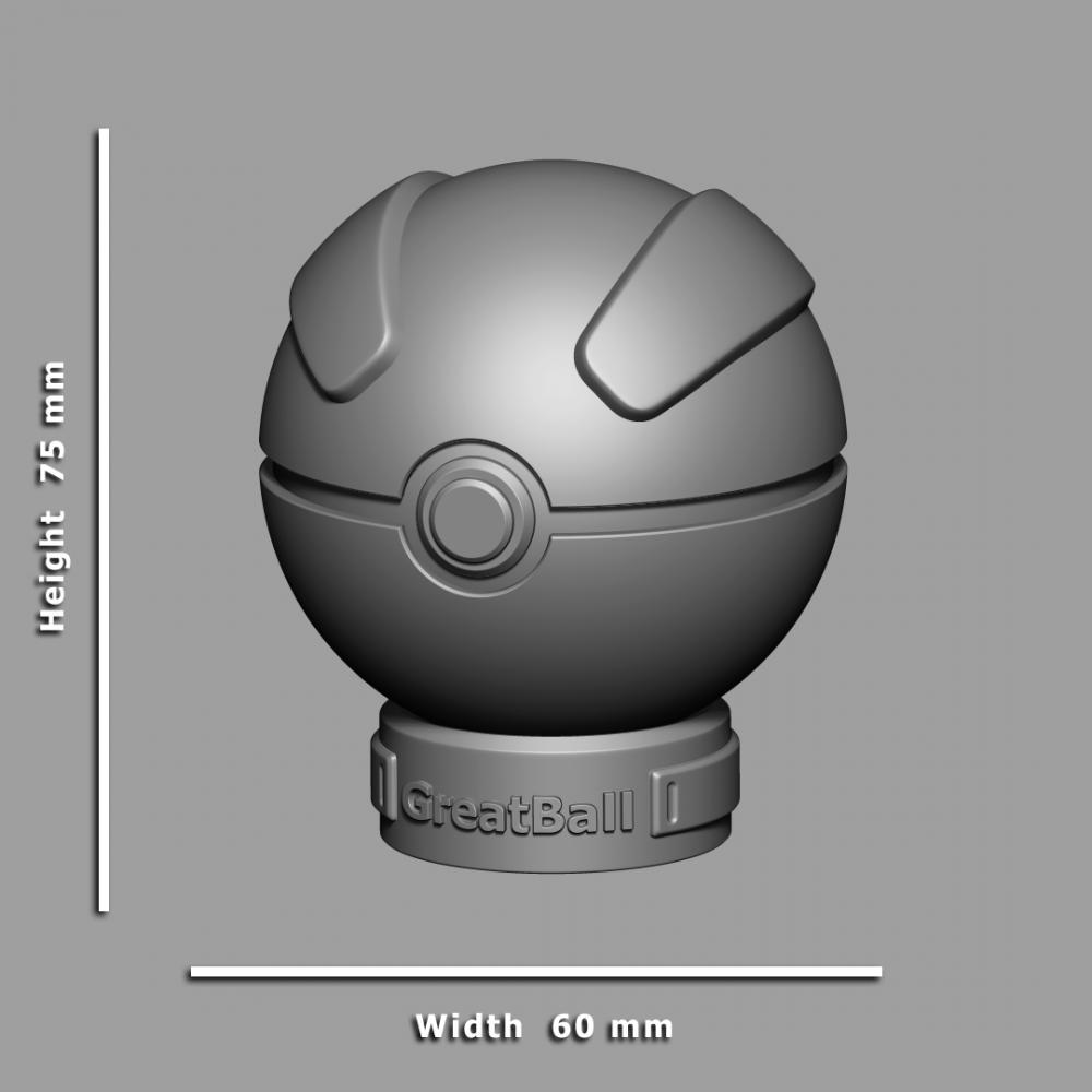 宝可梦 精灵球3D打印模型