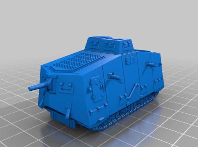 德国A7V战斗坦克3D打印模型