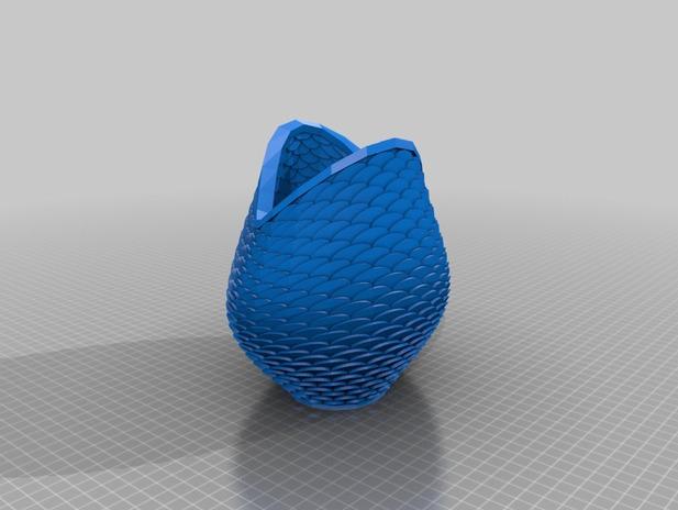 美人鱼花瓶3D打印模型