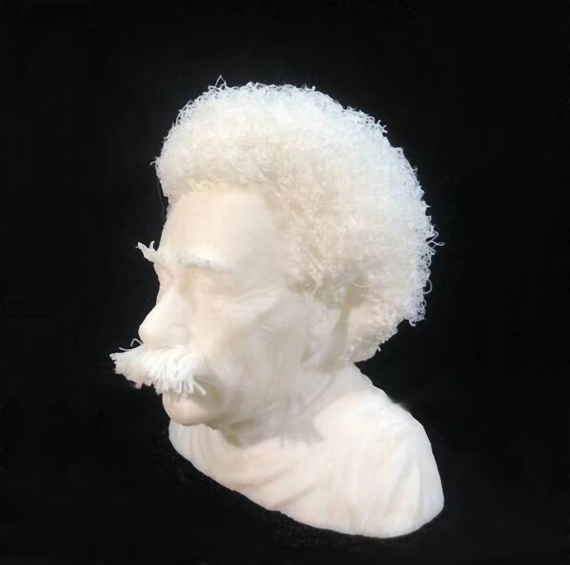 爱因斯坦毛发版3D打印模型