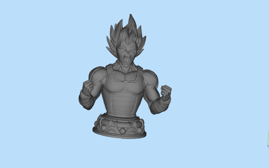 贝吉塔 胸雕3D打印模型