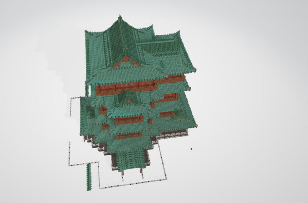 我的世界建筑-滕王阁3D打印模型