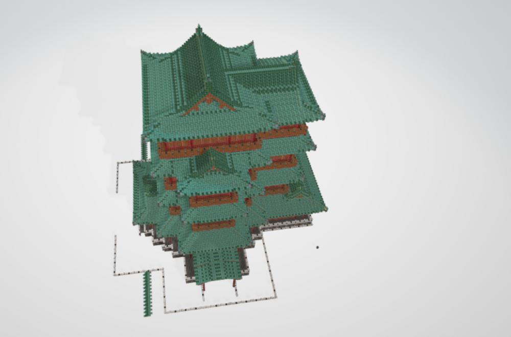 我的世界建筑-滕王阁3D打印模型