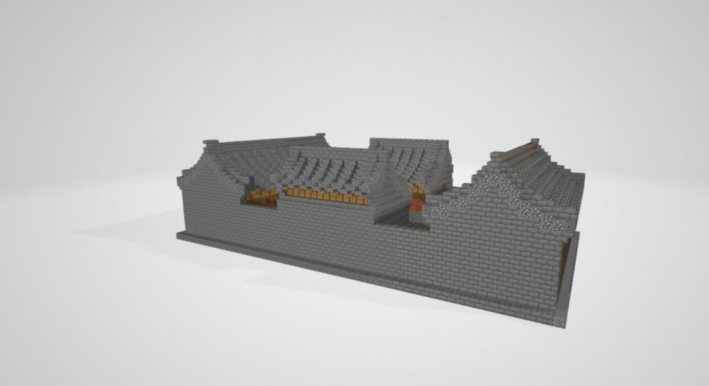 我的世界国风小院23D打印模型