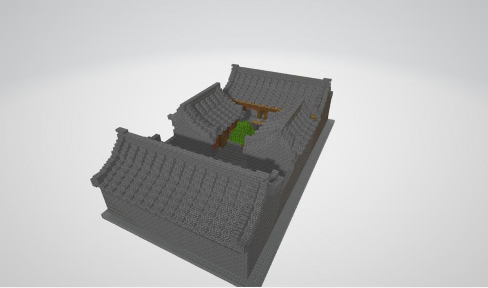 我的世界国风小院23D打印模型